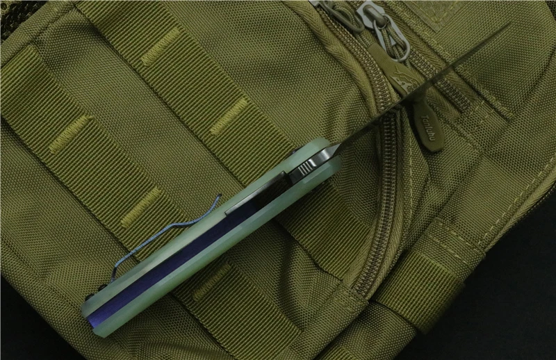 Складной нож ZT0456 С флиппером карманный Клинок с подшипником лезвие D2 рукоятка G10