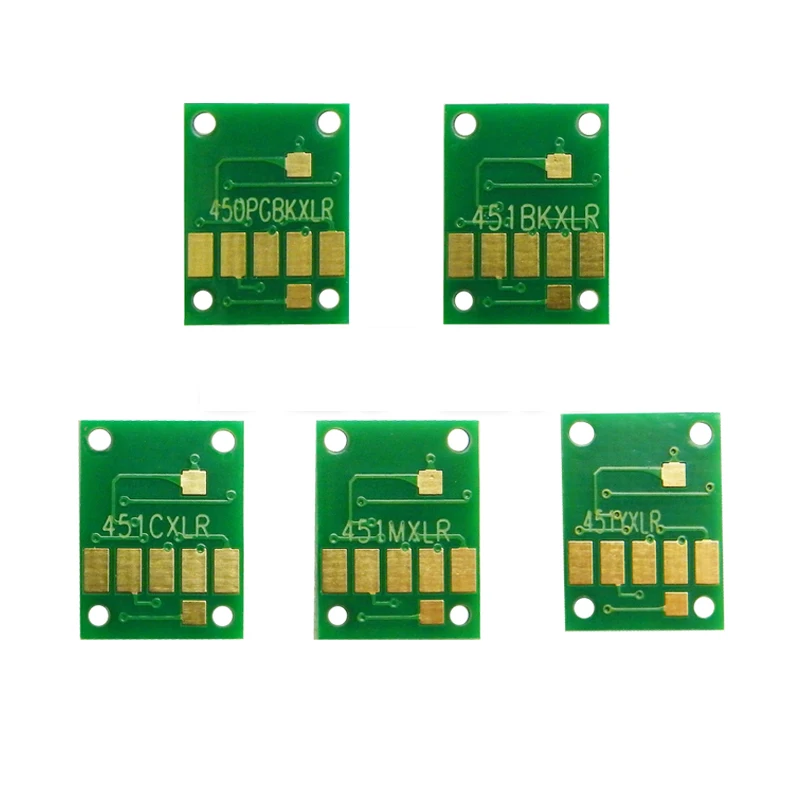 

5 colors PGI-650 CLI-651 Auto Reset ARC Chips for Canon PIXMA iP7260 MG5460 MX726 MX926 IX6860 IP8760 MG5560 On High Quality
