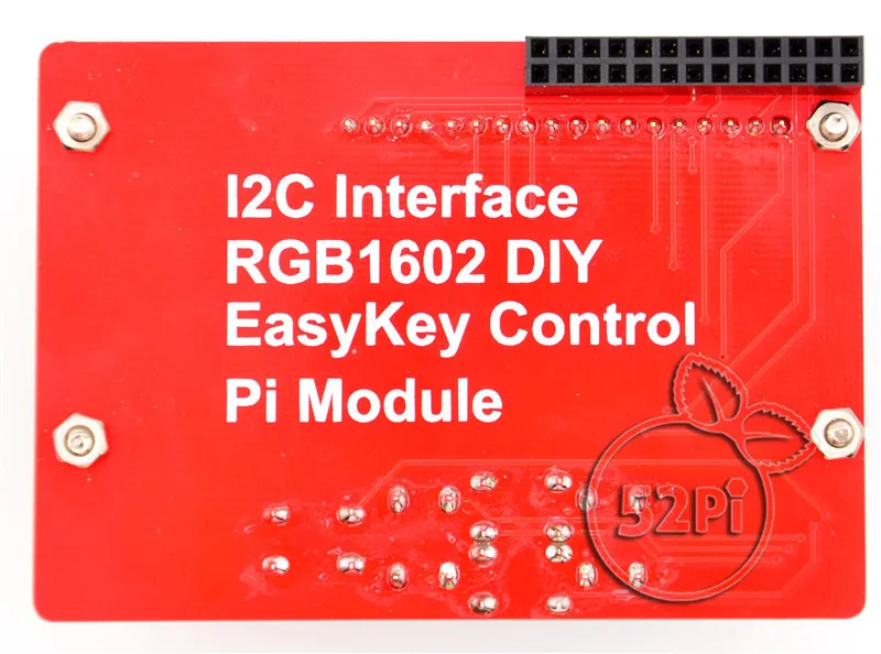 52Pi Новый Raspberry Pi RGB 1602 16x2 ЖК-дисплей клавиатура Щит Дисплей модуль с I2C |