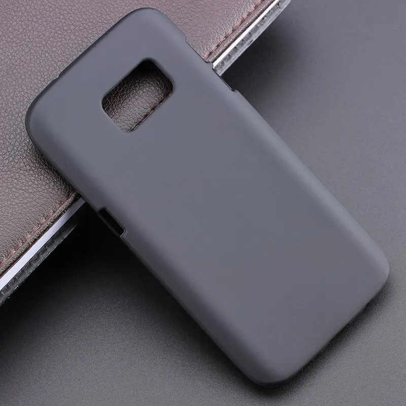 Тонкий мягкий Противоскользящий силиконовый чехол из ТПУ для Galaxy S7 задняя крышка