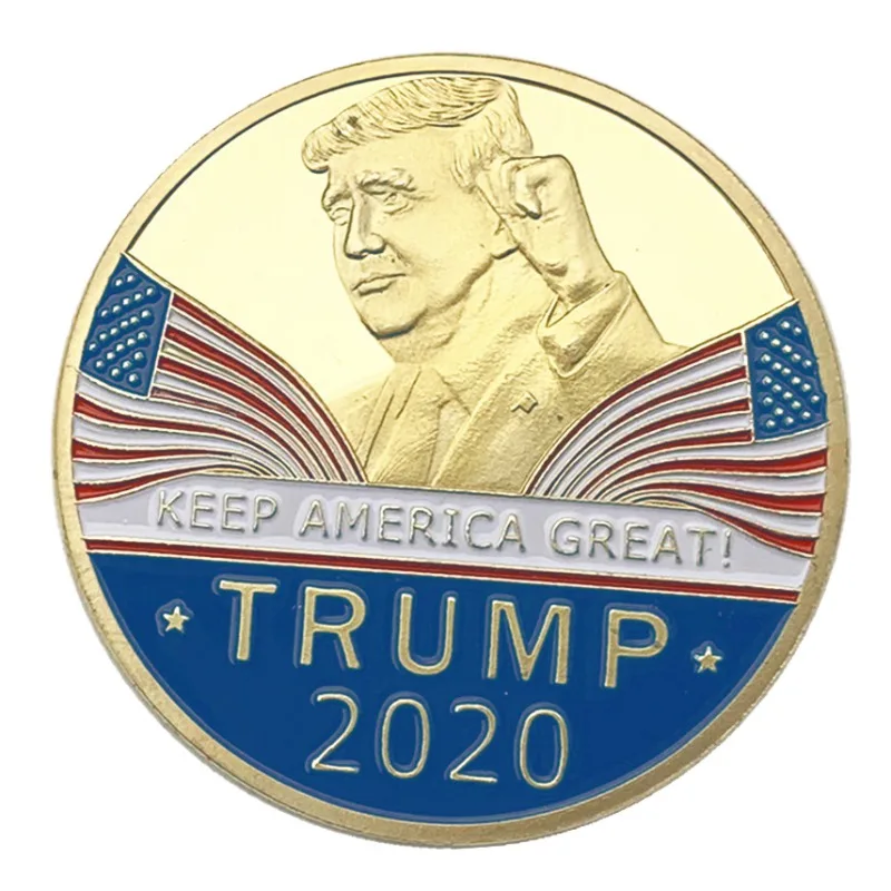 2019 новый президент США Дональд Трамп 2020 сохранить Америку Великая монета с