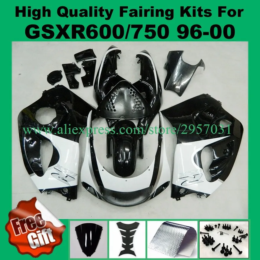 

9Gifts, Fairings for SUZUKI GSXR600 GSXR750 1996 1997 1998 1999 2000 GSXR 600 750 96 97 98 99 00 fairing kit GSX-R600/750