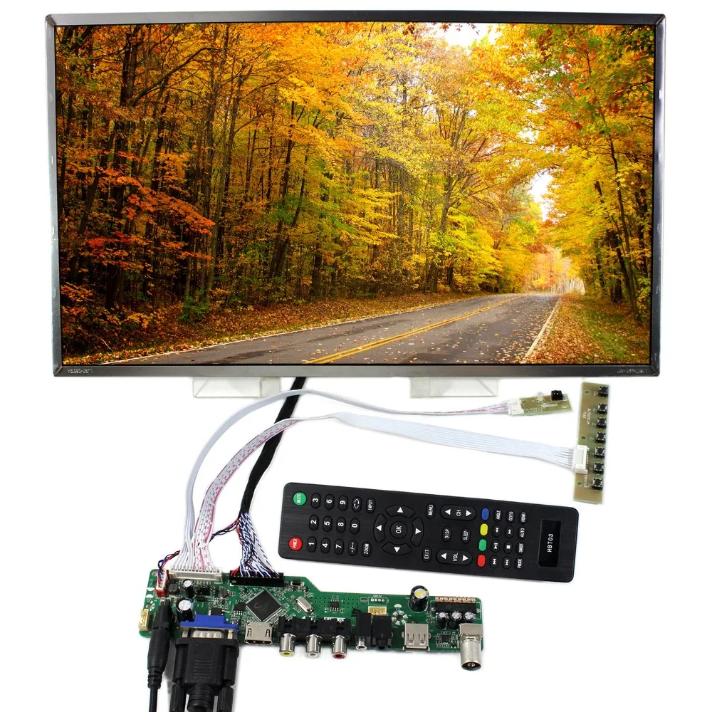 

TV HD MI VGA AV LCD Control Board With 17.3inch 1600x900 B173RW01 LP173WD1 LCD Screen