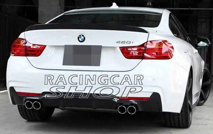 Задний диффузор из настоящего углеродного волокна 435i 4 трубы для BMW F32 F33 F36 4-series
