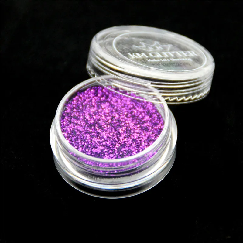 Purple Новинка, 1 г/бутылка, цветной металлический блеск для ногтей, порошок, пыль, макияж для женщин, косметика, красота, тело, лицо, дизайн ногтей, украшение - Цвет: Purple