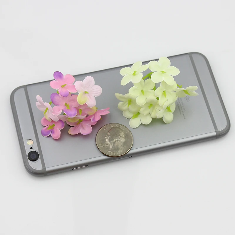 Мини гортензии 5 см искусственные цветы вишни для дома/свадьбы/венков/украшения