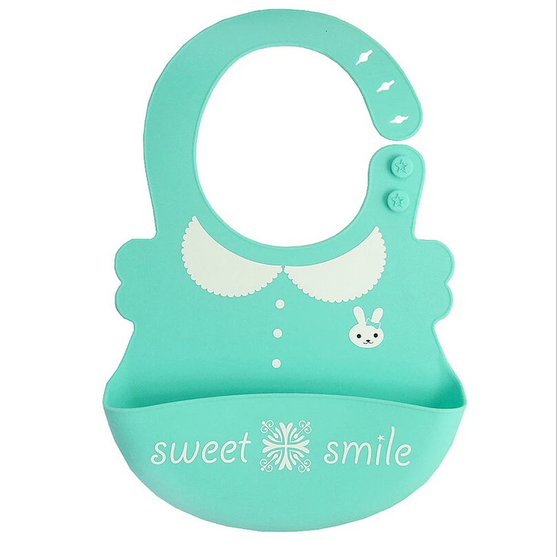 Baby bibs Waterproof silicone feeding Infant saliva towel Soft Silicone newborn cartoon aprons Food-grade Bibs | Детская одежда и