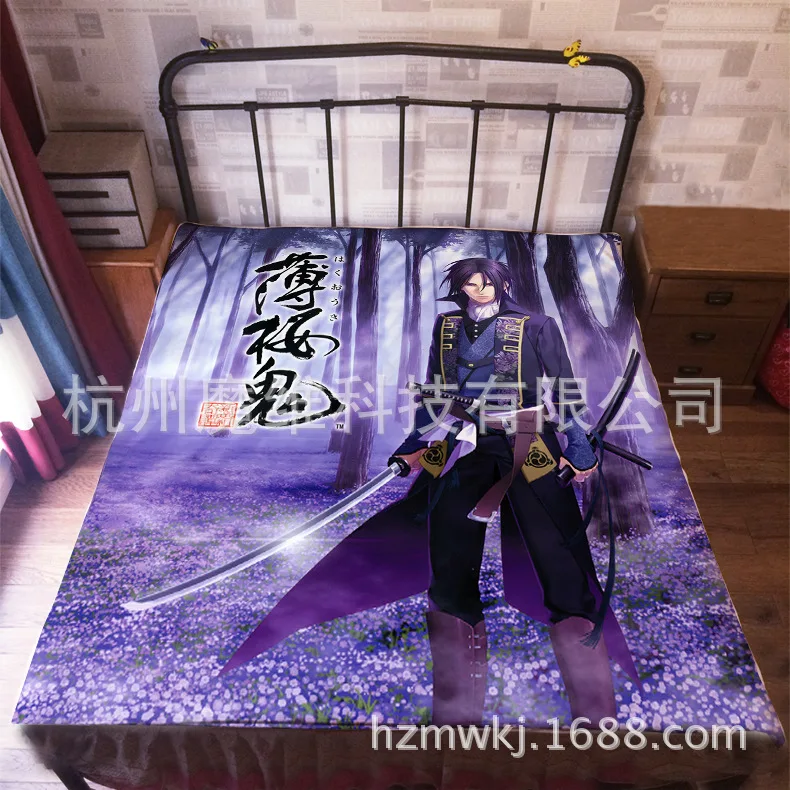 Фото 120*200 см японское аниме Hakuouki Shinsengumi Kitan фланелевое одеяло кровать Mantas банное 120*200 см японское аниме Hakuouki Shinsengumi Kitan фланелевое одеяло кровать Mantas банное