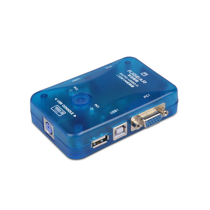 2 порта VGA Авто переключатель KVM USB разветвитель Stampante контроллер Tastiera мышь Fino a