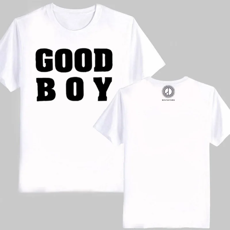 Kpop/новая футболка с надписью The sun around bigbang good boy Quanzhilong goodboy летние футболки kpop