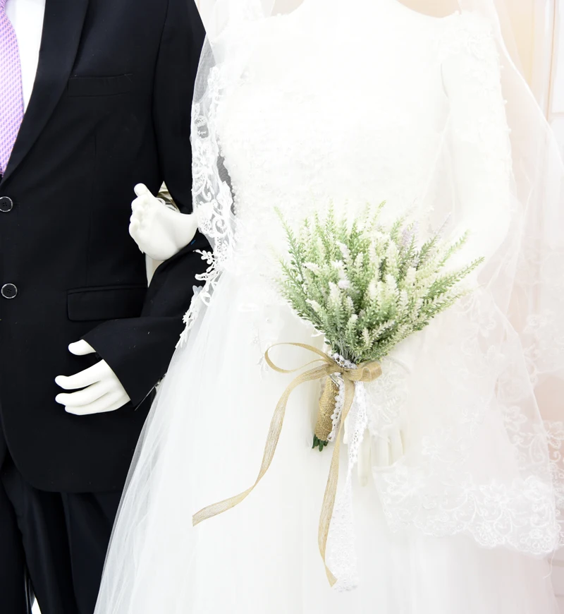 Свадебные принадлежности ручной работы белый искусственный цветок лаванды