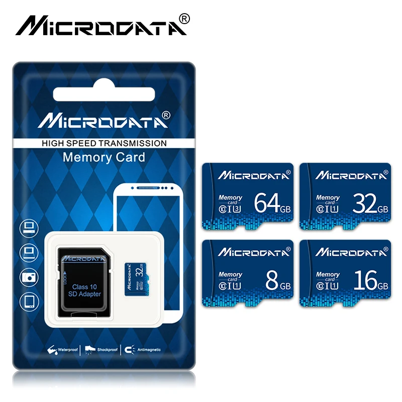 

100% карта Micro SD с реальной емкостью SDHC/ SDXC TF флэш-карта класс 10 высокая скорость 64 ГБ 32 ГБ 16 ГБ 8 ГБ флэш-карта TF карты памяти
