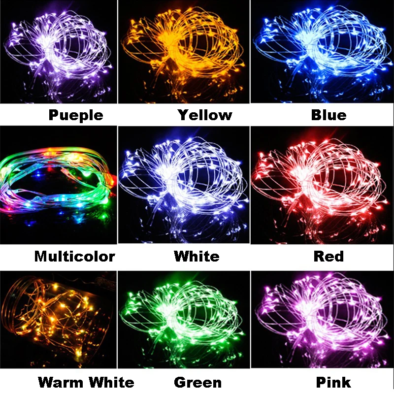 2 м 20LED Водонепроницаемая гирлянда для праздника уличные сказочные огни