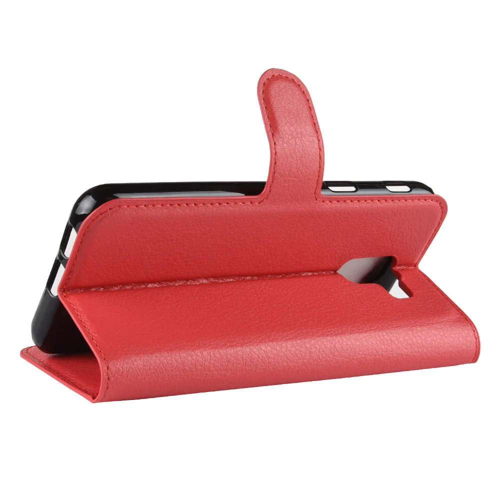 Роскошный кожаный бумажник флип чехол с держатель для карт Слот Kickstand Обложка