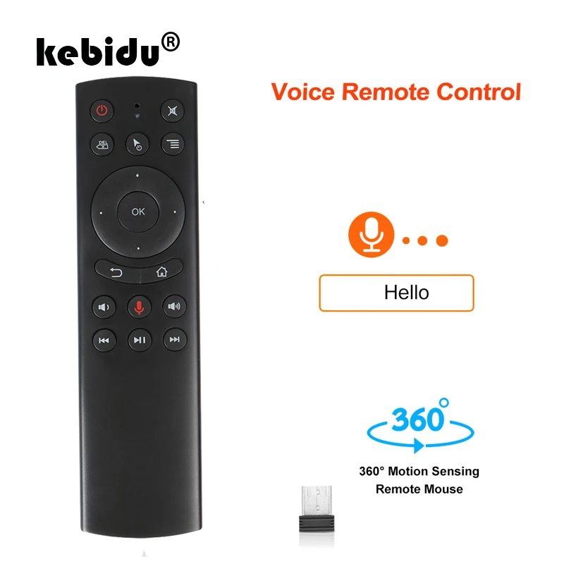 Kebidu G20S Голосовое управление 2 4G Беспроводная клавиатура G20 Fly Air Mouse с датчиком