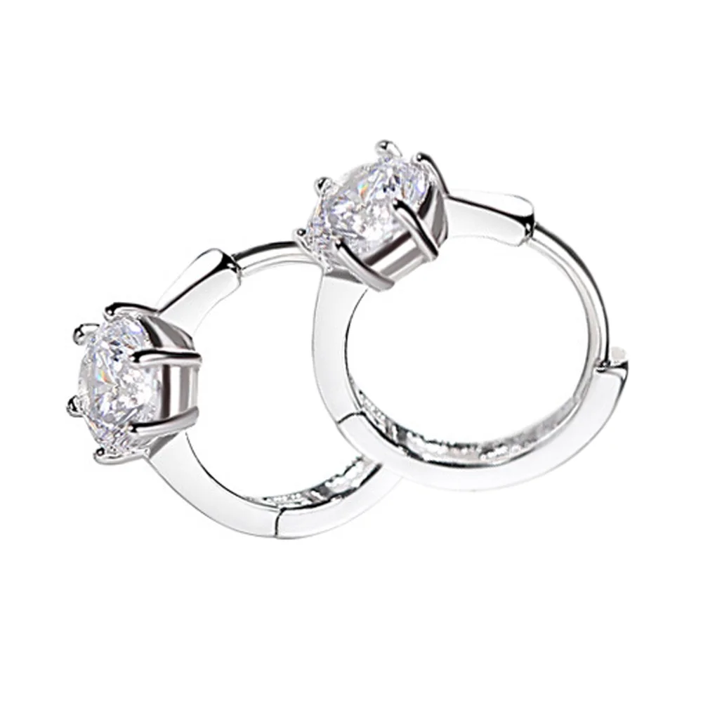 Женские серьги кольца с кристаллами 1 пара|hoop earrings for women|designer hoop earringshoop |
