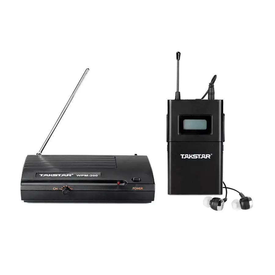 Беспроводная система контроля Takstar WPM 200 UHF беспроводные наушники вкладыши 4