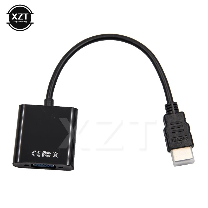 Адаптер HDMI-VGA папа-мама преобразователь адаптер 1080P цифро-аналоговое видео аудио