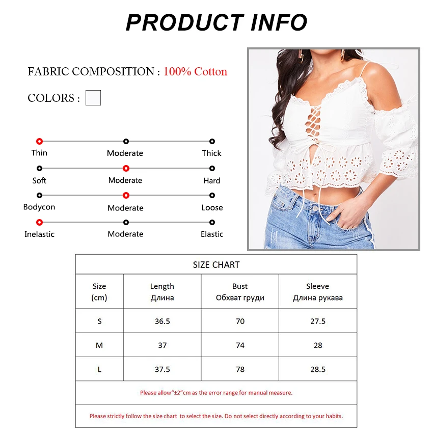 

OOTN Embroidery White Blouse Spaghetti Strap Sleeveless Tops Hollow Out Lace Up Puff Sleeve Sexy Crop Top Women Summer Shirt