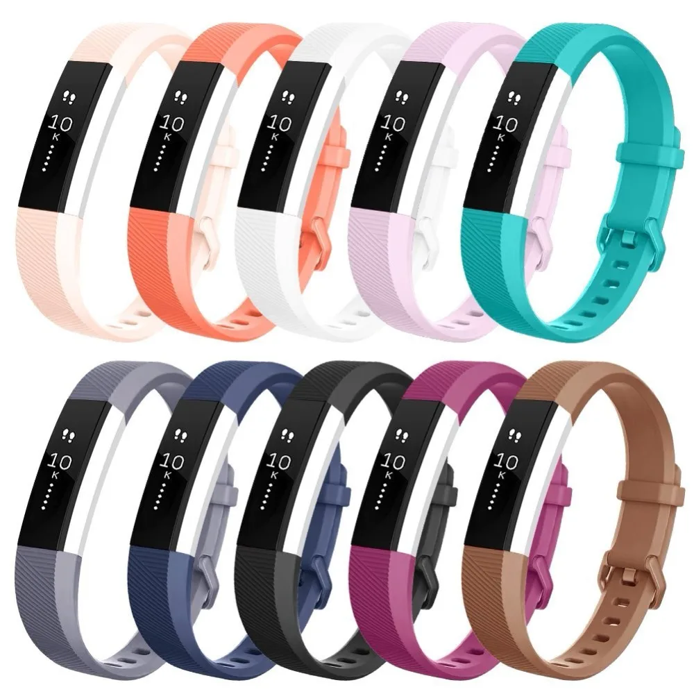 Сменный силиконовый ремешок для Fitbit Alta HR/Alta с металлической застежкой
