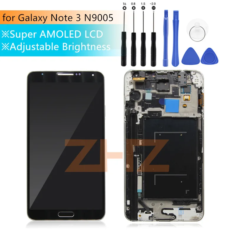 ЖК-дисплей с сенсорным экраном и дигитайзером в сборе рамкой для Samsung Galaxy Note 3 N9005 |