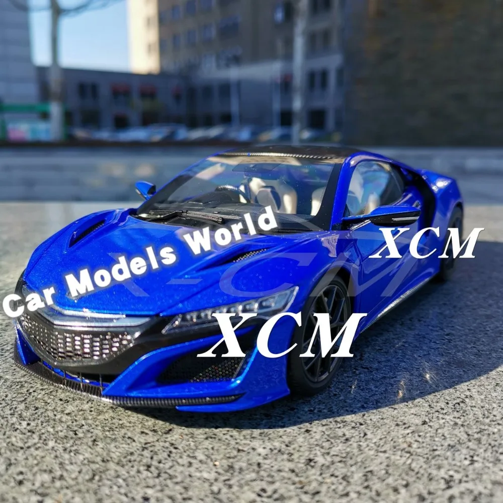 Литая под давлением модель автомобиля для KengFai NSX RHD 1:18(синий)+ маленький подарок