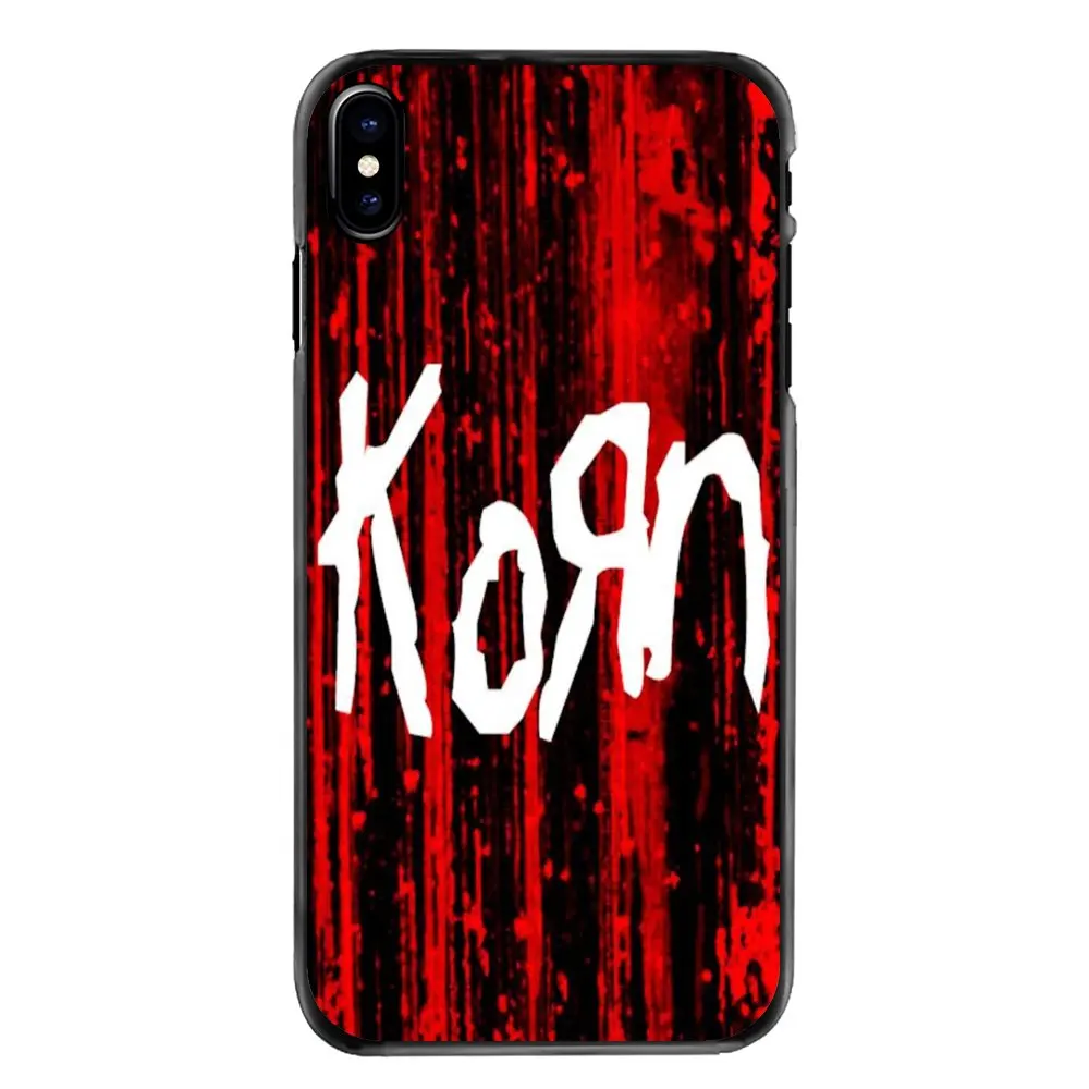 For iPhone 4 4S 5 5S 5C SE 6 6S 7 8 Plus X XR XS Max iPod Touch Korn Heavy Metal Band Jonathan Davis Logo Accessories Case |