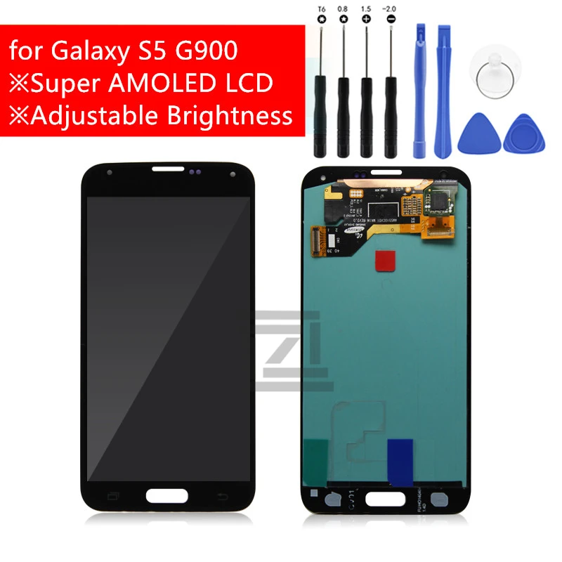 ЖК-дисплей для Samsung Galaxy S5 G900, дигитайзер сенсорного экрана, ЖК-дисплей для Galaxy S5 i9600, SM-G900F, G900F, G900M, запасные части