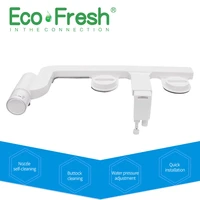 ecofresh cold water non electric smart toilet seat bidet sprayer dual nozzles toilet seat gynecological washing