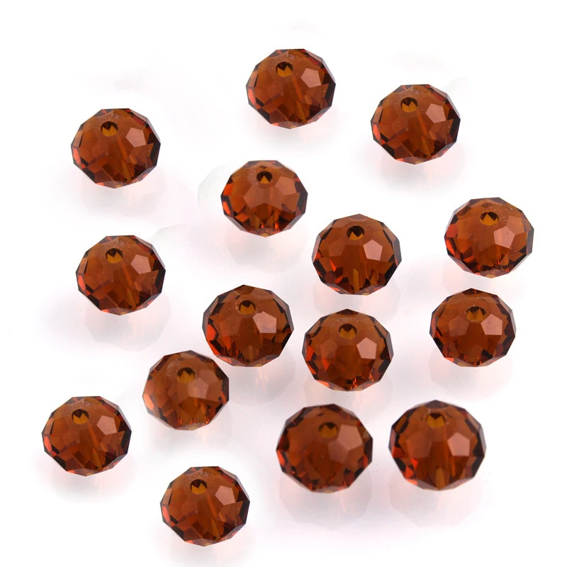 Бусины Круглые граненые из австрийского хрусталя 4 Х6 мм 50 шт.|beads loose|crystal glass beadsround