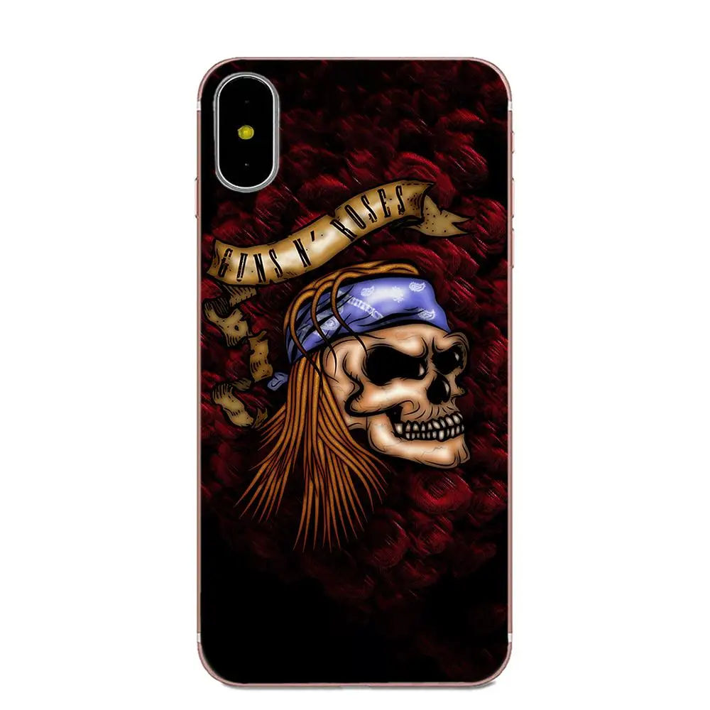 ТПУ чехлы для телефонов пистолеты N Roses хорошее время Apple iPhone 4 4S 5 5C 5S SE 6 6S 7 8 Plus X XS Max