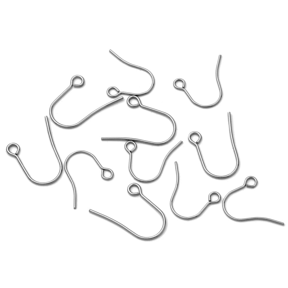 100pcs/lot Stainless Steel Earring Hooks French Ear Wires for DIY Earrings Jewelry Making Findings Accessories Wholesale
