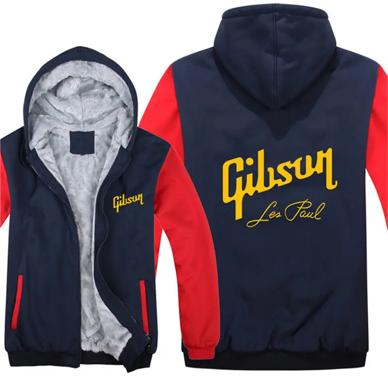 Зимние толстовки с капюшоном на молнии Gibson куртка пуловер Мужское пальто