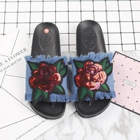 new cheap stylish flat slippers online bow tassel open toed slip womens shoes flats open toe casual