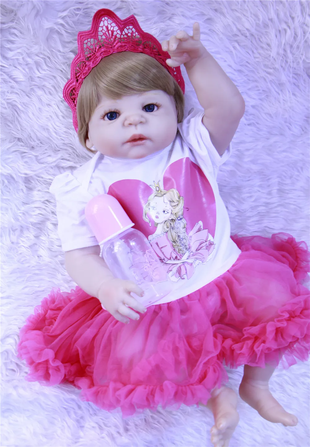 Кукла реборн 55 см полностью силиконовая виниловая Реалистичная|reborn 55cm|baby lifelike