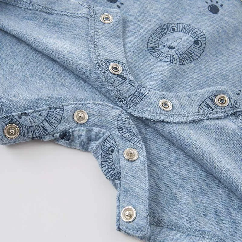 Dave bella/DBM7642 летний костюм для новорожденных мальчиков Модный комбинезон с принтом