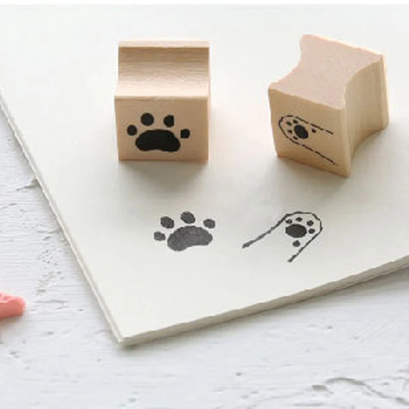 4 шт./компл. ясно Марки для скрапбукинга деревянные и резиновые DIY Craft очистить