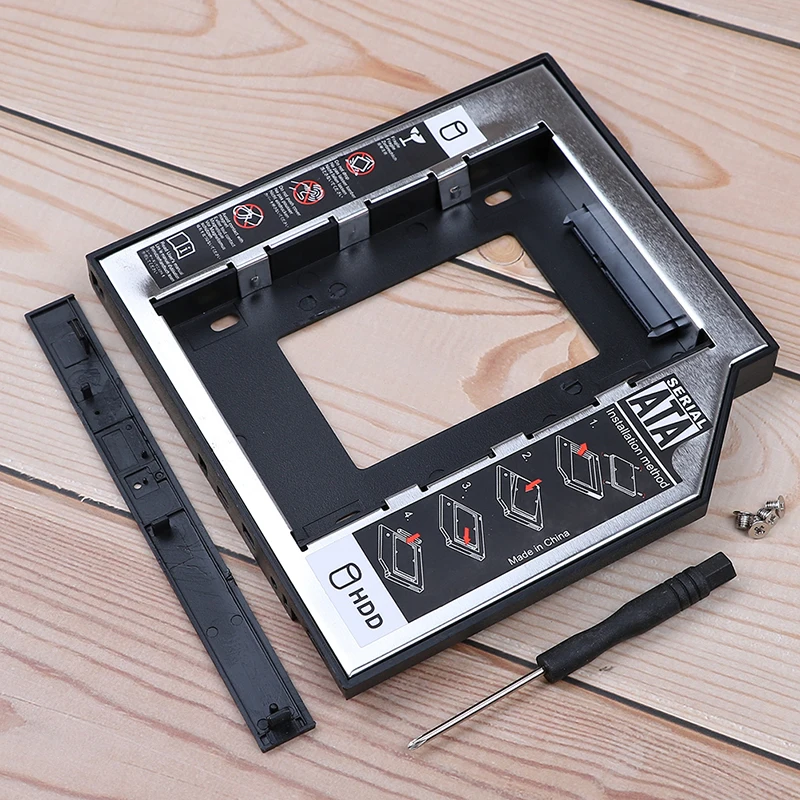 

1set 12.7mm SATA Caddy SATA 3.0 2nd HDD Caddy For 2.5 '' SSD Hard Drive Case Enclosure For Laptop Universal