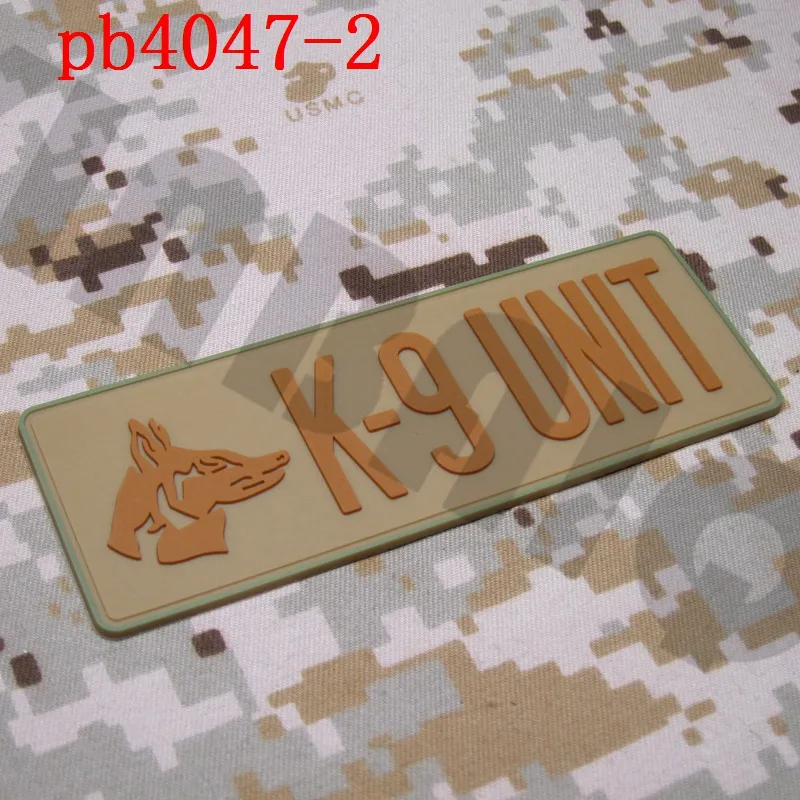 3D ПВХ патч K-9 блок K9 собаки мораль тактических военных