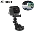 Съемка мини Экшн - камеры на присоске для GoPro Hero 8 7 5 черный SJCAM SJ7 Yi 4K H9 Go Pro 7 крепление оконное стекло присоска аксессуар