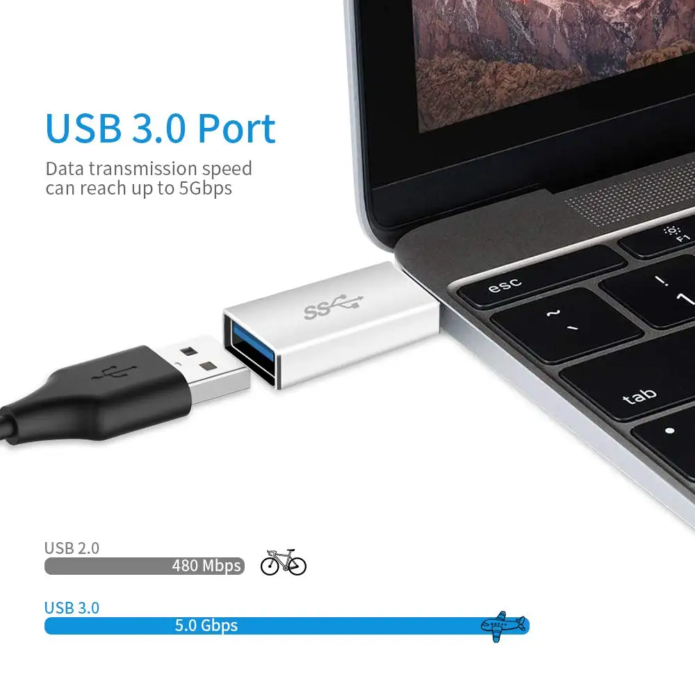 Адаптер Onvian OTG Type C USB 3 0 Male to 1 Female к адаптеру для ноутбука Samsung Huawei|Переходники и