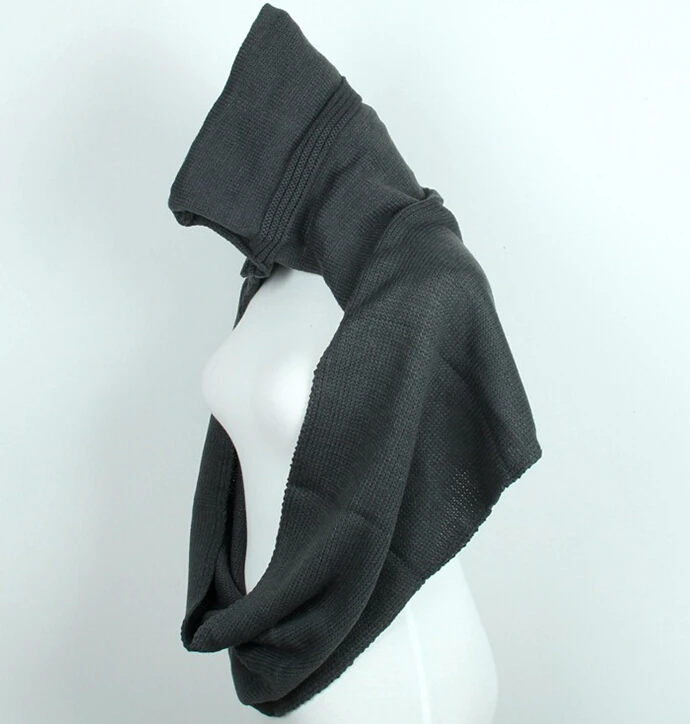 Женский шарф с капюшоном зимний большого размера бесплатная доставка|scarf knit|ring