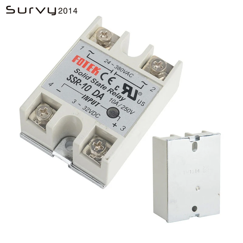 Твердотельное реле Φ SSR 100DA 10DA 25DA 40DA фактически 3 32V DC TO 24 380V AC 75DA 60DA 50DA|Интегральные