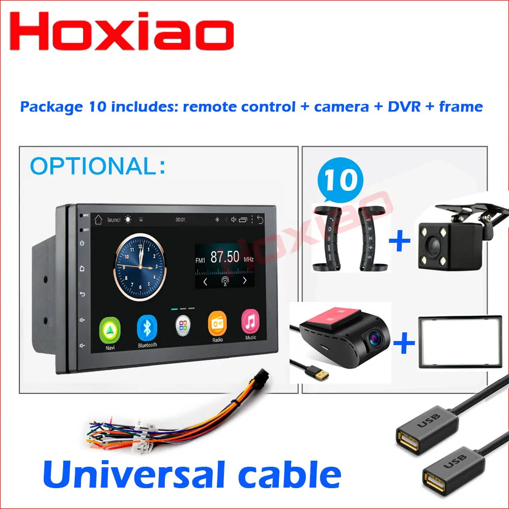 S DVR FK 7 дюймов Android автомобильный Радио Стерео gps навигация Bluetooth USB+ DAB 2 Din сенсорный автомобильный мультимедийный плеер аудио плеер авторадио 2DIN - Цвет: S DVR FK