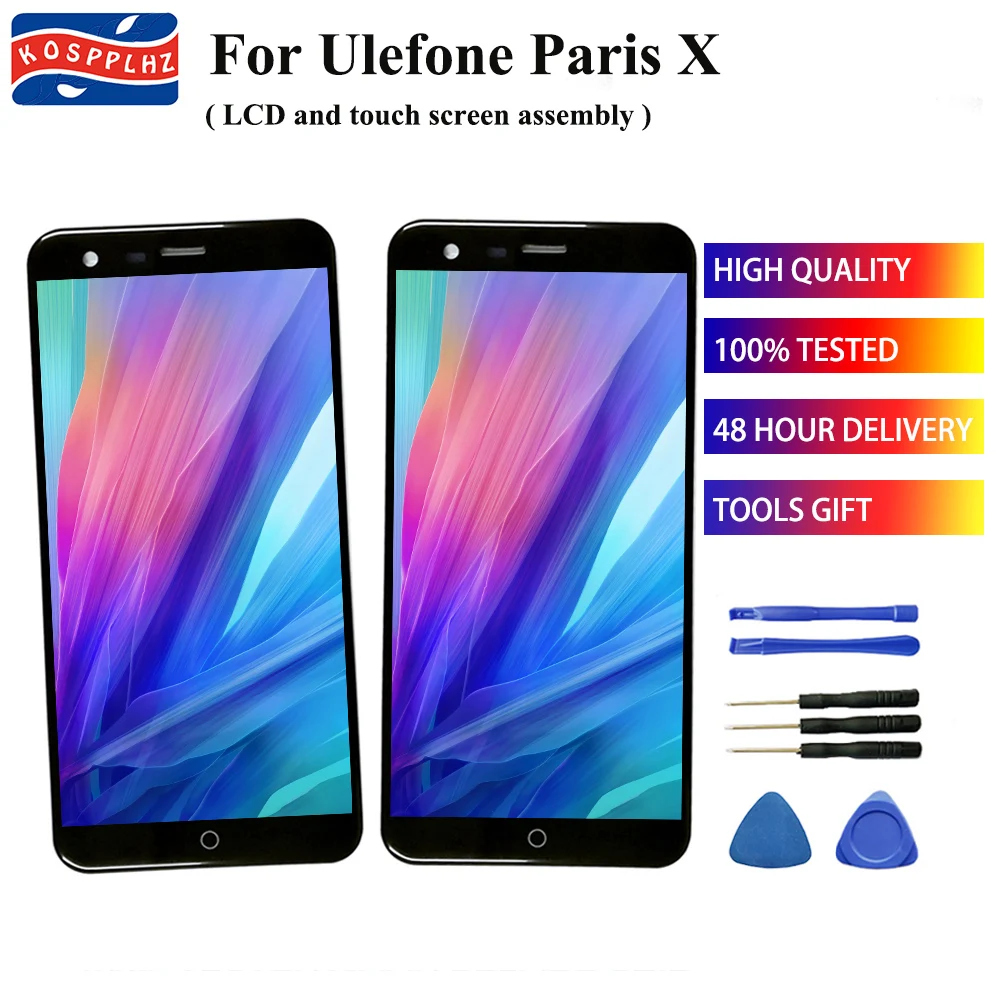 AAA + высокое качество 5 0 дюймов для Ulefone Париж X ЖК дисплей 1280x720 сенсорный экран в