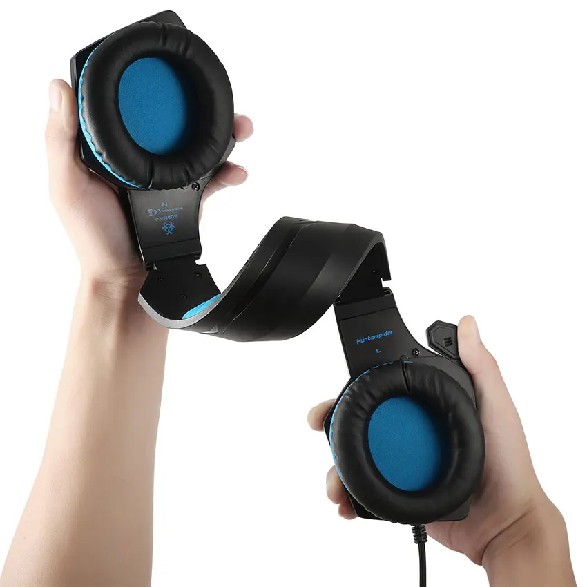 Hunterspider V1 3 5 мм PS4 игровая гарнитура бас шлем Стерео PC Gamer наушники с микрофоном RGB