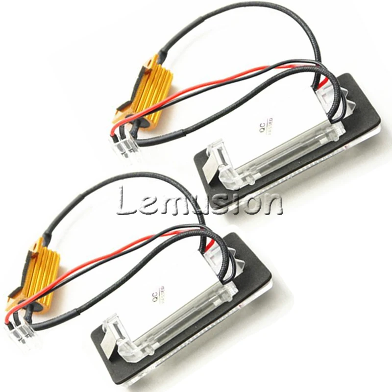 1 пара Автомобильный светодиодный номерной знак светильник 12V SMD СВЕТОДИОДНЫЙ