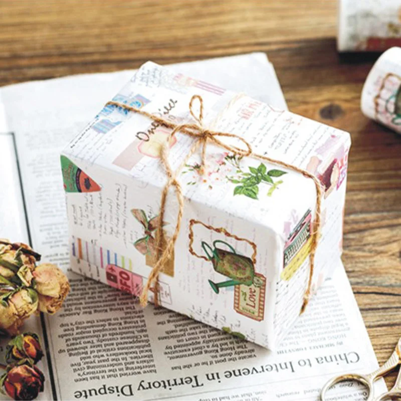 10cm*5m story of european washi tape DIY decoration scrapbooking planner masking adhesive label sticker stationery | Канцтовары для