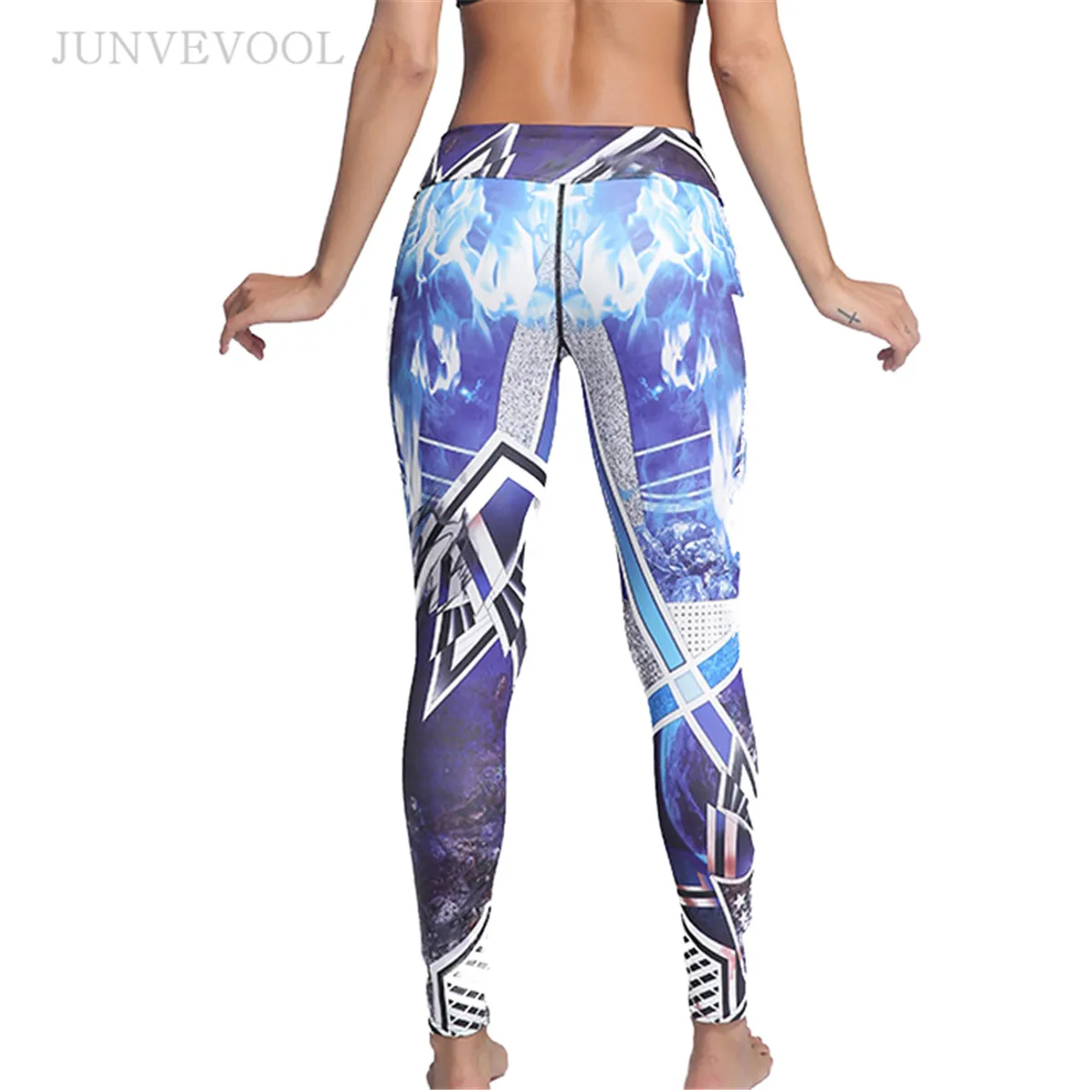 Gothic Women Leggings Crop Fitness Legins Female Workout Punk Rock Sportswear Pants Breathable Smooth Trousers Harajuku Legging | Женская