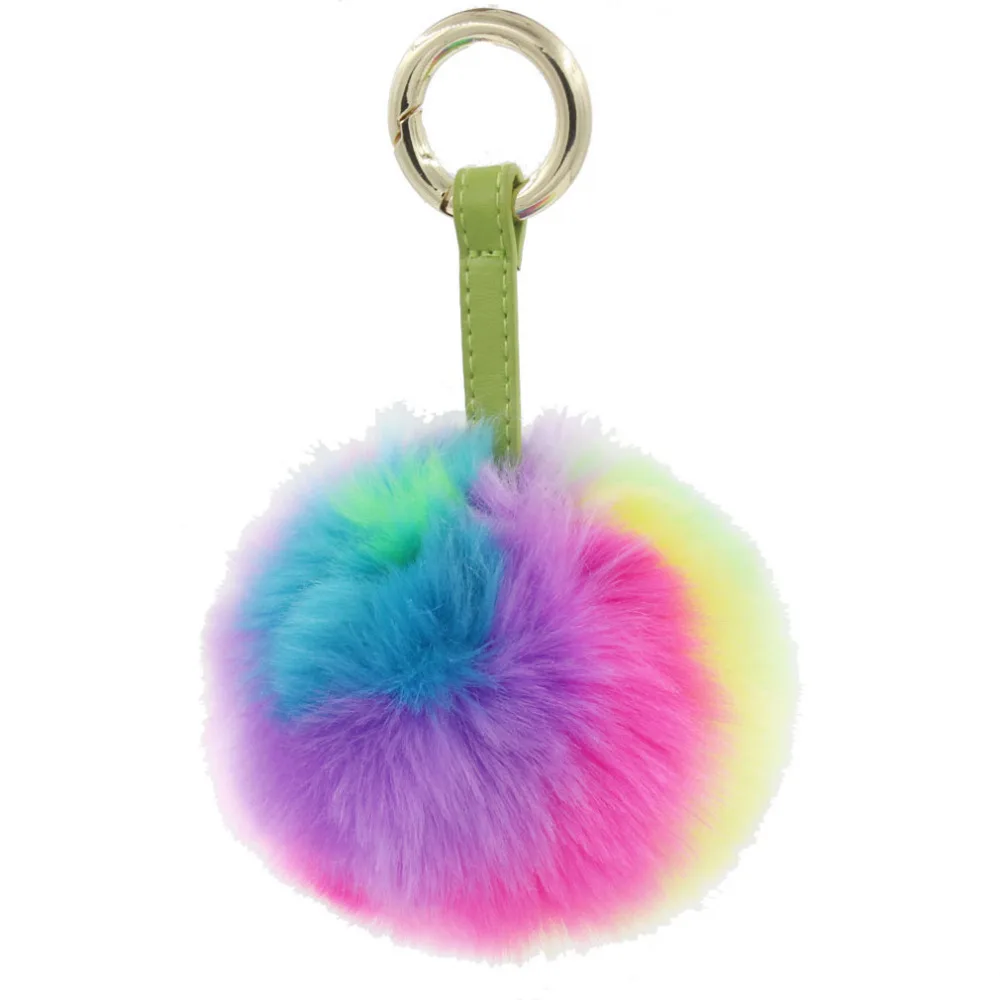 1 шт. женский брелок из искусственного меха 10 см|bag charm|ball keychainkeychain women |